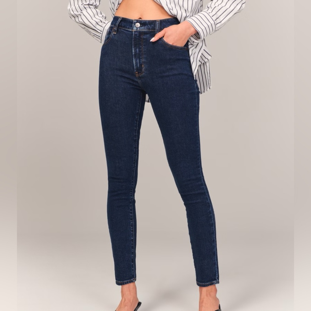 High Rise Super Skinny Ankle Jean from Abercrombie and Fitch